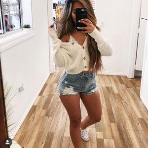 Ootd fash cropped sweater